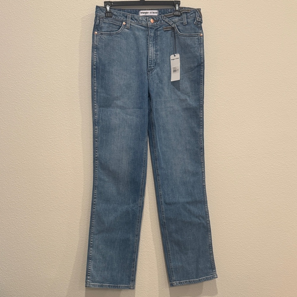Wrangler Women's Straight Leg Blue Jeans, 30x34